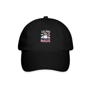 48 ans de magie - Casquette classique - noir/noir - Devant