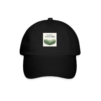 Schönes Vogtland – Naturverbundenes T-Shirt Design - Baseballkappe - Schwarz/Schwarz - Vorne