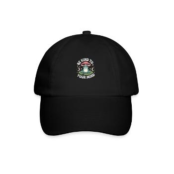 Be kind to your mind self talk Santé mentale - Casquette classique - noir/noir - Devant