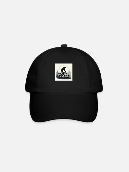 MTB in the Mountains and Forest. - Baseball Cap - black/black
