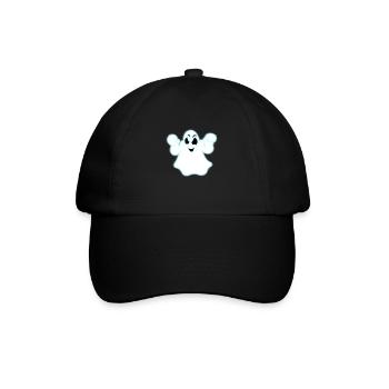 Glowing Halloween Ghost - Baseball Cap - black/black - Front