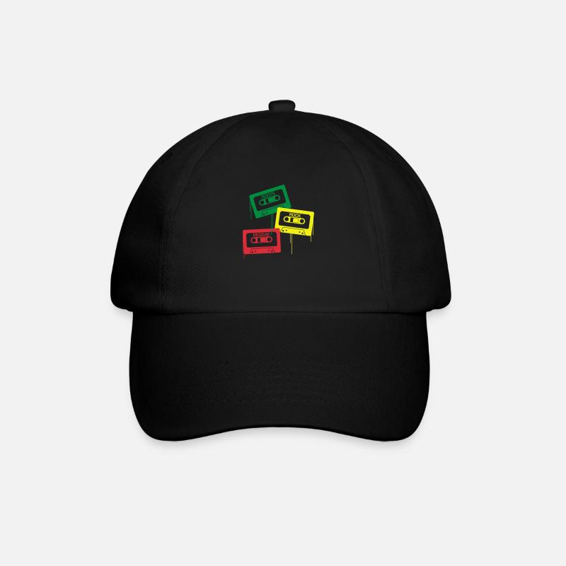 Roots, Rock, Reggae - Baseballkappe - Schwarz/Schwarz