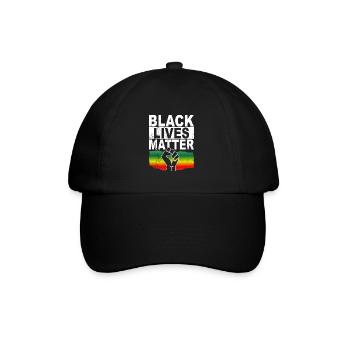 Black Lives Matter - Baseballkappe - Schwarz/Schwarz - Vorne