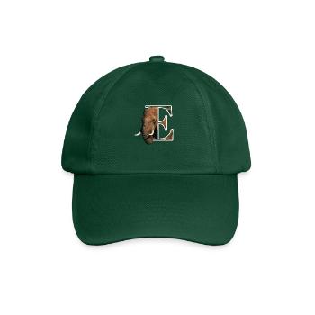 E Elephant alphabet animals - Baseball Cap - bottle green - Front