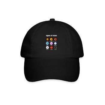 Astronomy Types Of Stars - Baseball Cap - black/black - Front