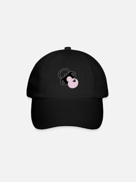 tetine coeur - Casquette classique - noir/noir