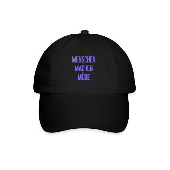 People make you tired - Funny saying - Baseball Cap - black/black - Front