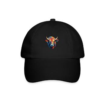 Tête de vache moderne - Casquette classique - noir/noir - Devant