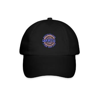 Vorname Dante - Baseballkappe - Schwarz/Schwarz - Vorne