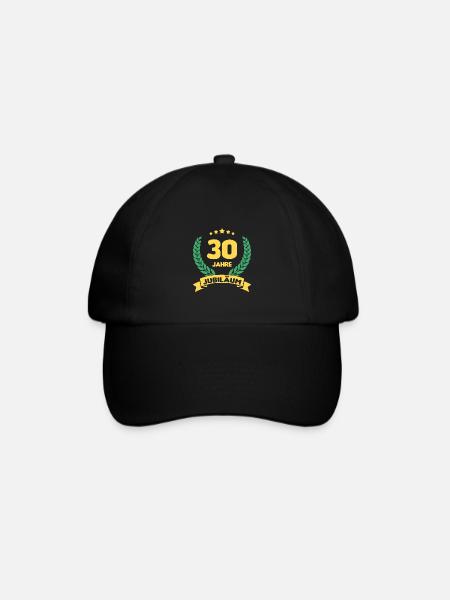 30 Jahre Jubiläum - Baseballkappe - Schwarz/Schwarz