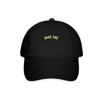 hug me - Baseballkappe - Schwarz/Schwarz - Vorne