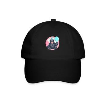 Gorille Anniversaire Bébé - Casquette classique - noir/noir - Devant