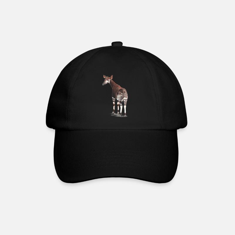 Okapi - Baseballkappe - Schwarz/Schwarz