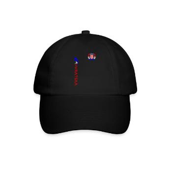 Croatie Football - Casquette classique - noir/noir - Devant