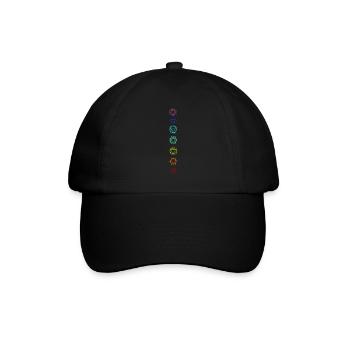 Seven chakras - Baseball Cap - black/black - Front
