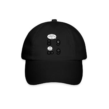 Mathematics Joke - Baseball Cap - black/black - Front
