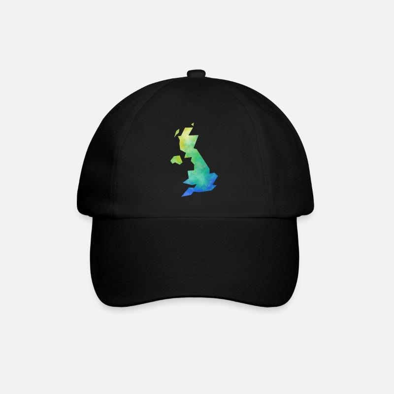 Map UK - Baseball Cap - black/black