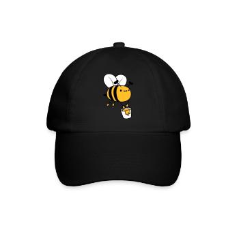 Honey Bucket Bee - Baseball Cap - black/black - Front