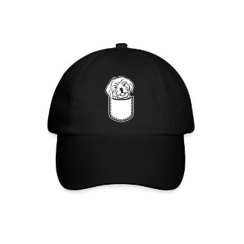 Havaneser - Baseballkappe - Schwarz/Schwarz - Vorne