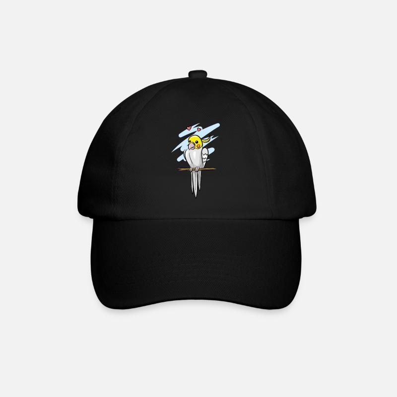 Cockatiel - Baseball Cap - black/black
