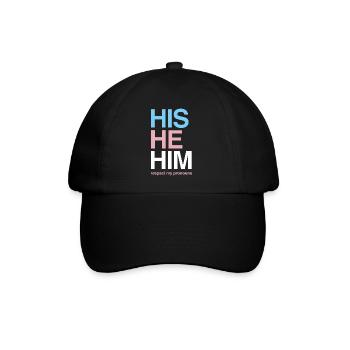 Drôle de cadeau transgenre - Casquette classique - noir/noir - Devant