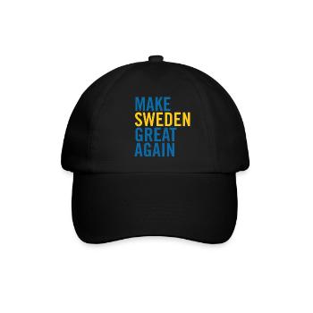 Rendre à la Suède sa grandeur - Casquette classique - noir/noir - Devant