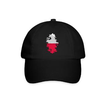 Drapeau de Pologne utilisé Look Polska Drapeau polonais - Casquette classique - noir/noir - Devant
