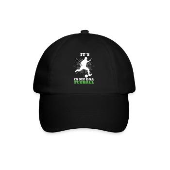 Football T-Sirt pour hommes et garçons - Casquette classique - noir/noir - Devant