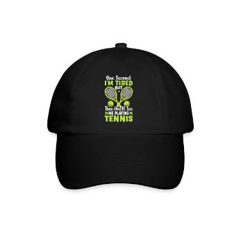 Vous me verrez jouer au tennis des sports amusants - Casquette classique - noir/noir - Devant