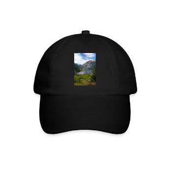 Vue panoramique de Geiranger à Geirangerfjorden - Casquette classique - noir/noir - Devant