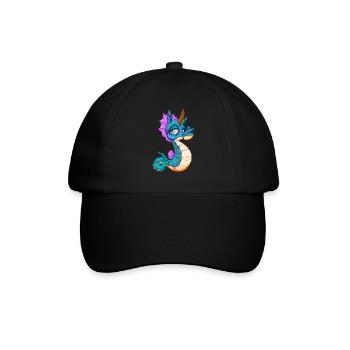 Cute Seahorse Unicorn Seahorse Gift - Baseball Cap - black/black - Front