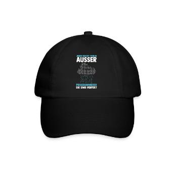 Programmieren Entwickler Coder Programmierer - Baseballkappe - Schwarz/Schwarz - Vorne