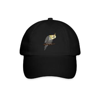 Cockatiel Cockatiel Cockatoo Perroquet Oiseau Cadeau - Casquette classique - noir/noir - Devant