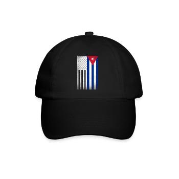 Cuba Design für stolze kubanische Amerikaner - Baseballkappe - Schwarz/Schwarz - Vorne
