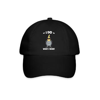 Cockatiel Gifts | Pets Birds Animals - Baseball Cap - black/black - Front