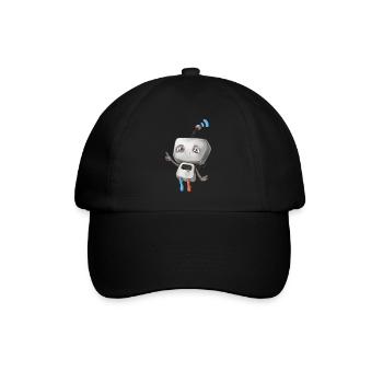 Petit robot - Casquette classique - noir/noir - Devant