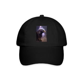 Eagle Lightning Cool Storm Animal Bird Epic - Baseball Cap - black/black - Front