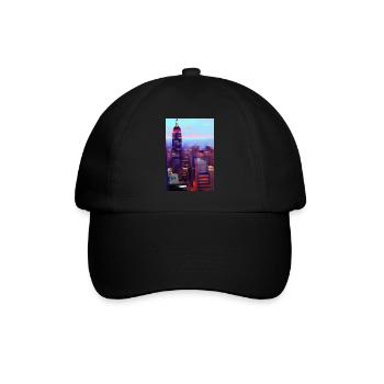 Horizon de la ville de New York - Casquette classique - noir/noir - Devant