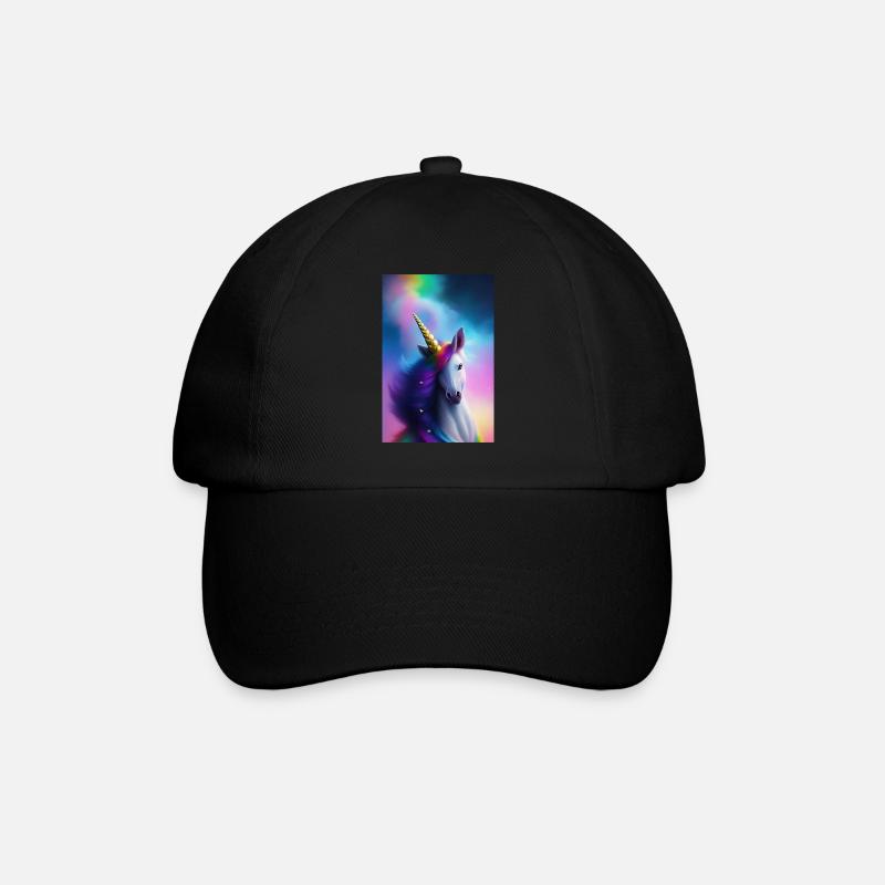 Einhorn - Baseballkappe - Schwarz/Schwarz