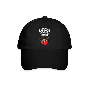 Bagpipes for pipers and Scots - Baseball Cap - black/black - Front