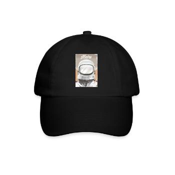 Mars Explorer Astronaut - Baseballkappe - Schwarz/Schwarz - Vorne