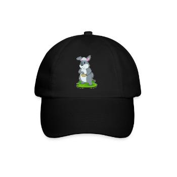 Rabbit Cooking Bowl Cooking - Baseball Cap - black/black - Front