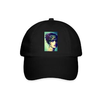 Abstract Facial Art - Baseball Cap - black/black - Front