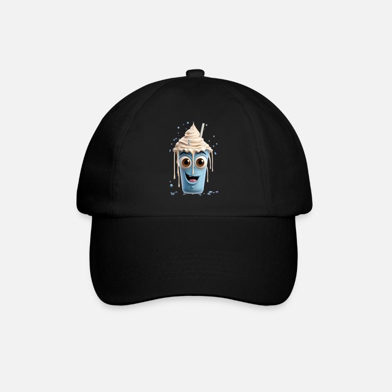 Funny Milkshake - Baseball Cap - black/black