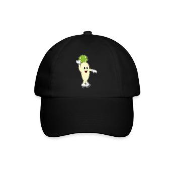 Radieschen Eislaufen Schlittschuhe - Baseballkappe - Schwarz/Schwarz - Vorne