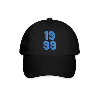 1999 Geburtsjahr | Farben änderbar - Baseballkappe - Schwarz/Schwarz - Vorne