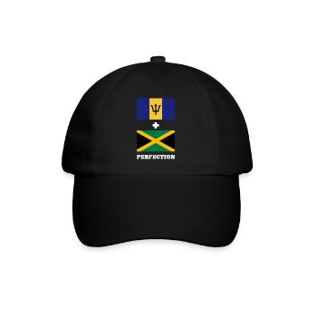 Barbados flag Barbadian bayan - Baseball Cap - black/black - Front