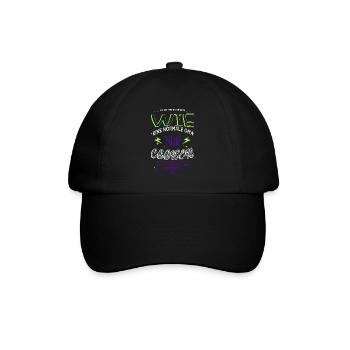humor geburtstagsgeschenkidee lustig statement - Baseballkappe - Schwarz/Schwarz - Vorne