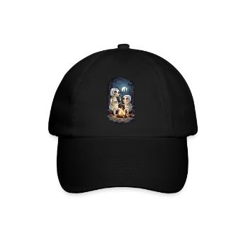 Conception de fête de feu de camp de momies d’Halloween pour enfants - Casquette classique - noir/noir - Devant