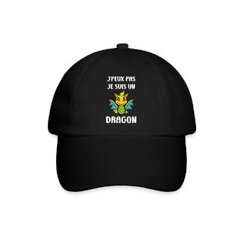 Bébé dragon - Casquette classique - noir/noir - Devant